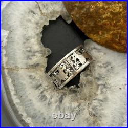 Vintage James Avery Sterling Silver Dogs Ring Size 8.5 For Women