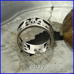 Vintage James Avery Sterling Silver Dogs Ring Size 8.5 For Women