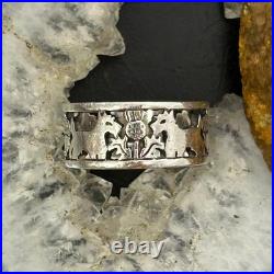Vintage James Avery Sterling Silver Dogs Ring Size 8.5 For Women