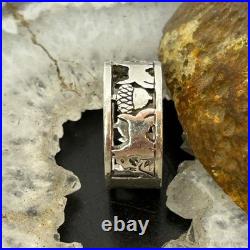 Vintage James Avery Sterling Silver Dogs Ring Size 8.5 For Women