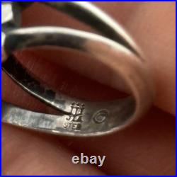 Vintage James Avery Sterling Silver Snowflake Ring Size 3 Retired Design