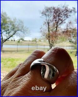 Vintage James Avery Twist Sculpted Bow Ring Size 8 NEAT Piece! Retired withJA Box