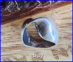 Vintage James Avery Twist Sculpted Bow Ring Size 8 NEAT Piece! Retired withJA Box
