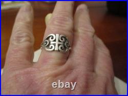 Vintage James Avery sterling silver cross ring retired size 6.5 signed