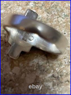 Vintage Old Retired James Avery Crucifix Ring Small Size 6 Sterling Silver