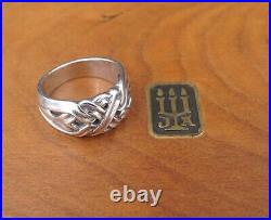 Vintage Rare Retired James Avery Sterling Silver Celtic Knot Ring Size 7 RS3357