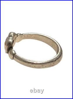 Vintage Retired JAMES AVERY 14K Gold & Sterling Silver Heart Ring