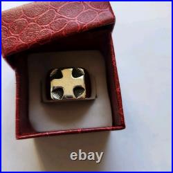 Vintage Retired James Avery Greek Cross Wide Band Ring Size 9 Vintage Retired James Avery Greek Cross Wide Band Ring Size 9