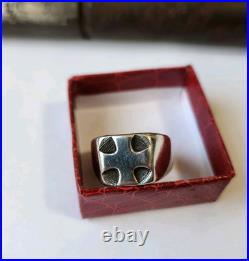 Vintage Retired James Avery Greek Cross Wide Band Ring Size 9 Vintage Retired James Avery Greek Cross Wide Band Ring Size 9