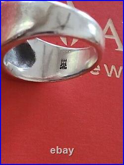 Vintage Retired James Avery Greek Cross Wide Band Ring Size 9.75
