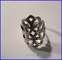 Vintage Retired James Avery Long Tracery Ring. 925 Sterling Silver Size 8