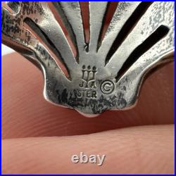 Vintage Retired James Avery Shell Sterling Silver Ring Scallop Size 2.5 2.75