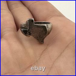 Vintage Retired James Avery Solid Texas Ring Size 4 Rare
