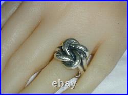 Vintage Retired James Avery Sterling Heavy Original Love Knot Ring- Size 7 1/2