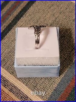 Vintage Retired James Avery Sterling Silver Double Leaf Wrap Ring Size 6 1/2 Vintage Retired James Avery Sterling Silver Double Leaf Wrap Ring Size 6 1/2