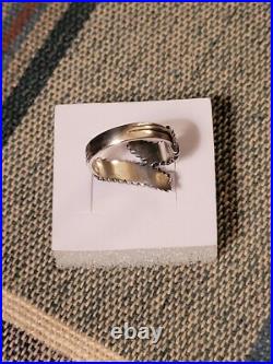Vintage Retired James Avery Sterling Silver Double Leaf Wrap Ring Size 6 1/2 Vintage Retired James Avery Sterling Silver Double Leaf Wrap Ring Size 6 1/2