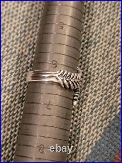 Vintage Retired James Avery Sterling Silver Double Leaf Wrap Ring Size 6 1/2 Vintage Retired James Avery Sterling Silver Double Leaf Wrap Ring Size 6 1/2