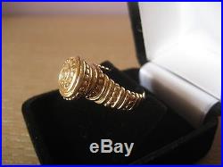 Vintage Retired Unique JAMES AVERY 14K Solid Gold African Beaded Ring Size 5.25