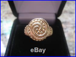 Vintage Retired Unique JAMES AVERY 14K Solid Gold African Beaded Ring Size 6.5