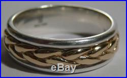 Vintage Ring James Avery 14k Solid Gold+ Sterling Silver 925