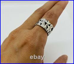 Vintage Sterling Silver James Avery RARE Retired St Francis Assisi Ring SZ 6