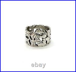 Vintage Sterling Silver James Avery RARE Retired St Francis Assisi Ring SZ 6