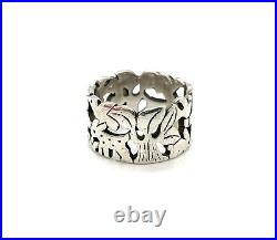 Vintage Sterling Silver James Avery RARE Retired St Francis Assisi Ring SZ 6