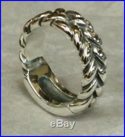 Vintage Sterling Silver Men's James Avery Ring Size 10.5 thick and heavy