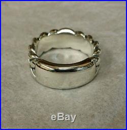 Vintage Sterling Silver Men's James Avery Ring Size 10.5 thick and heavy