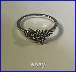 Vintage rare James Avery floral bouquet ring