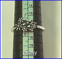 Vintage rare James Avery floral bouquet ring