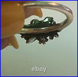 Vintage rare James Avery floral bouquet ring