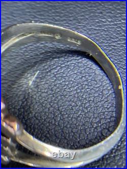 Vtg James Avery Signed Sterling Silver Snowflake Ring Sz 8 Retired Design