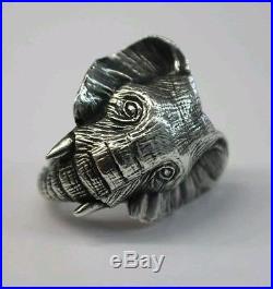 Vtg James Avery sterling silver 925 retired & very hard to find elephant ring