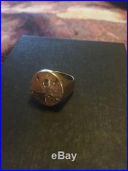 WOW! Super Rare/Retired Impossible To Find Gold James Avery 14K Sand dollar Ring