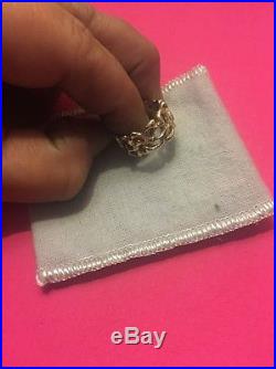 Wonderful James Avery OPEN WORK RING Band Gold Size 7 Retired RARE