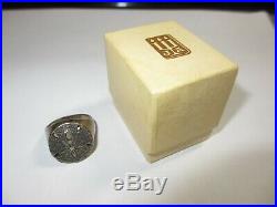 Xrare Mib New Old Stock James Avery Sterling Sand Dollar Ring-size 7-no Res